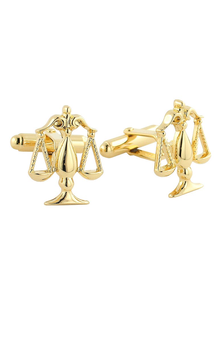 David Donahue Fleur De Lis Cuff Links, Main, color, 