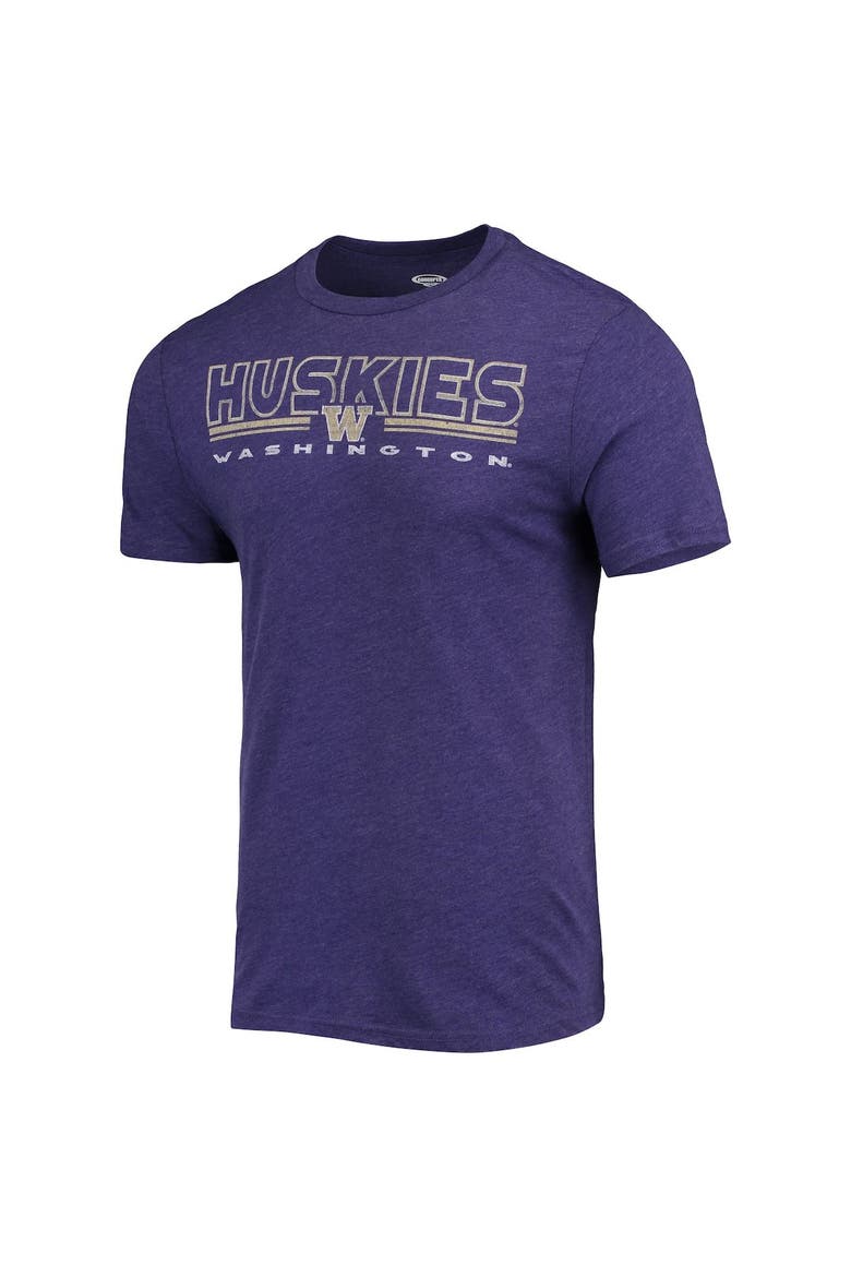 Men's Concepts Sport Heathered Charcoal/Purple Washington Huskies Meter T-Shirt & Pants Sleep Set, Alternate, color, Heather Charcoal