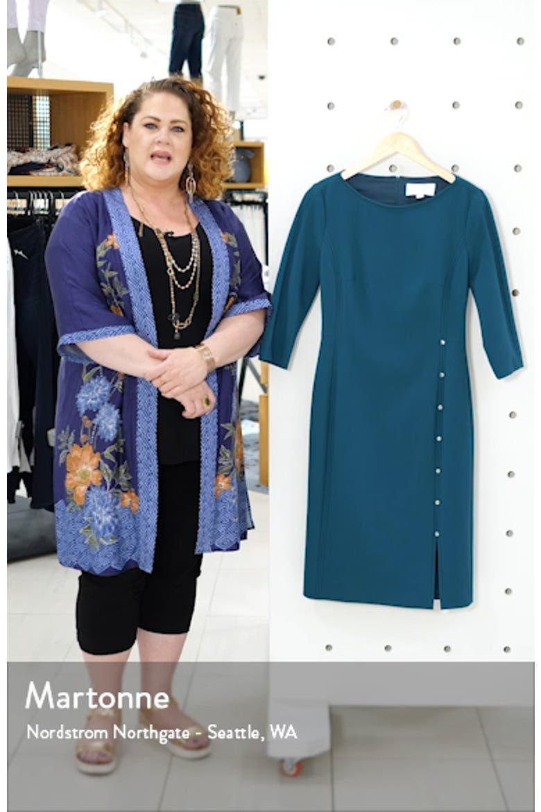 Dikena Ponte Sheath Dress video