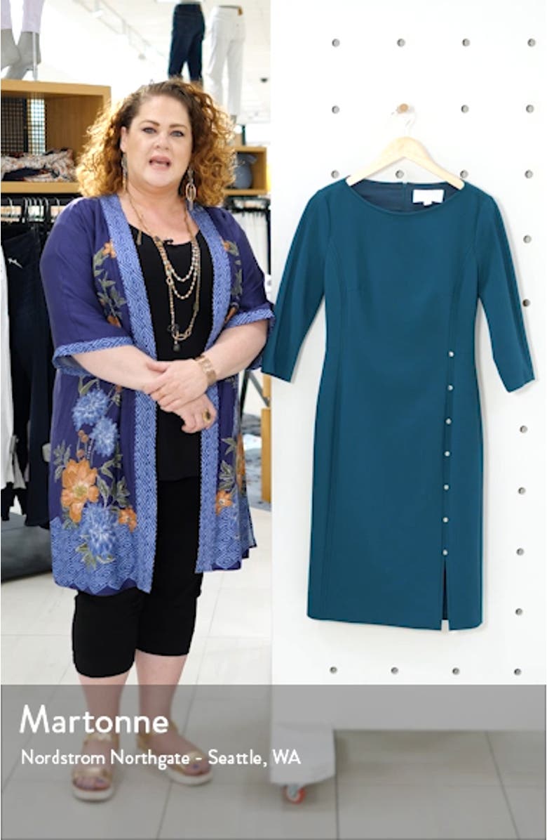 Dikena Ponte Sheath Dress, sales video thumbnail