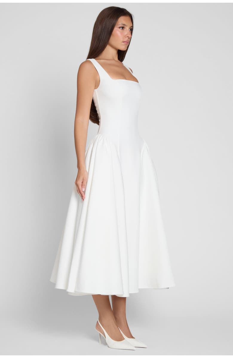 LEAU Chloe Corset Midi Dress, Alternate, color, White