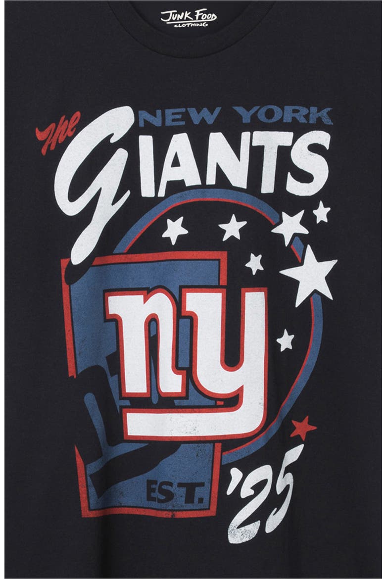 New York Giants Star Power Cotton Graphic T-Shirt, Alternate, color, BLACK