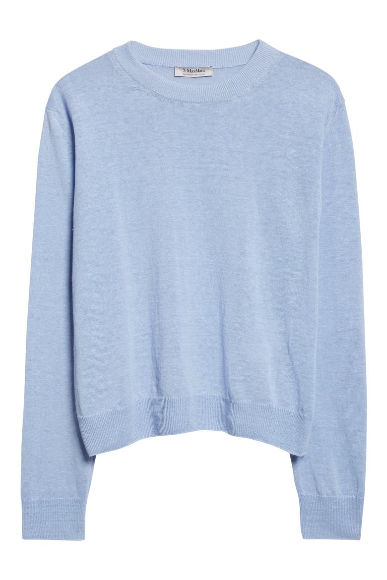 Fervore Linen Sweater, Alternate, color, SKY BLUE