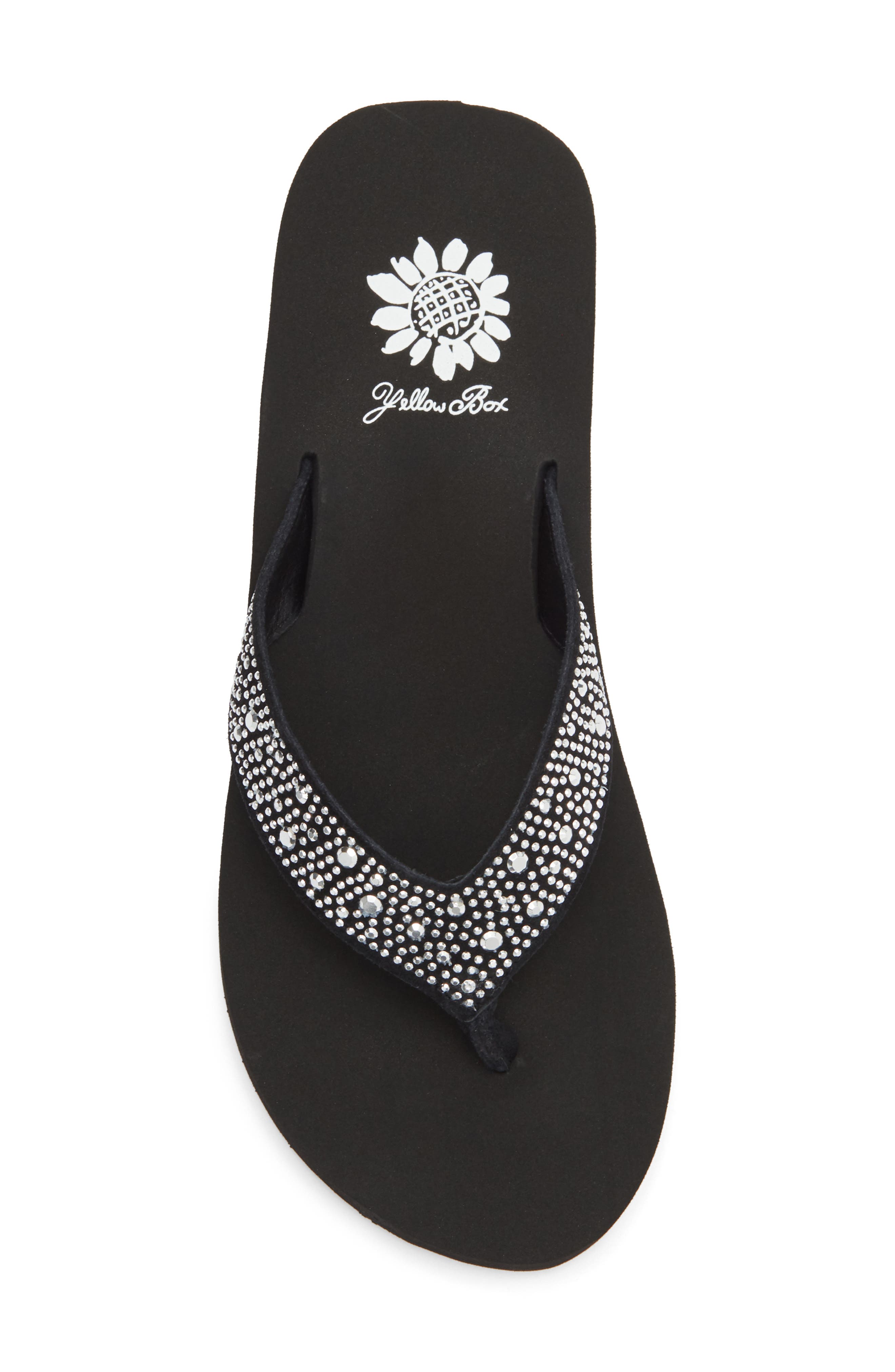 Yellow Box Premium Africa Flip Flop Sandal, Alternate, color, Black