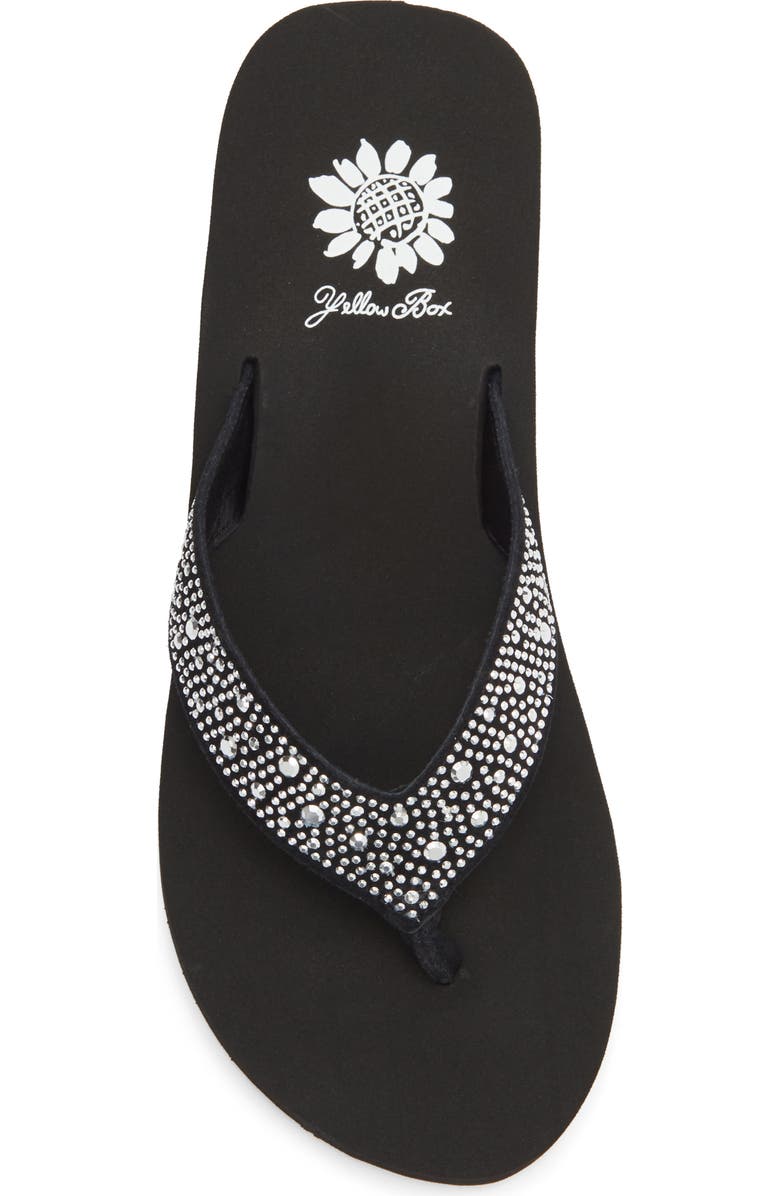 Yellow Box Premium Africa Flip Flop Sandal, Alternate, color, Black