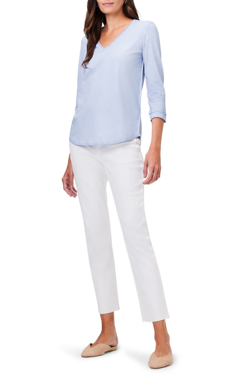 NZT by NIC+ZOE V-Neck Knit Top, Alternate, color, 