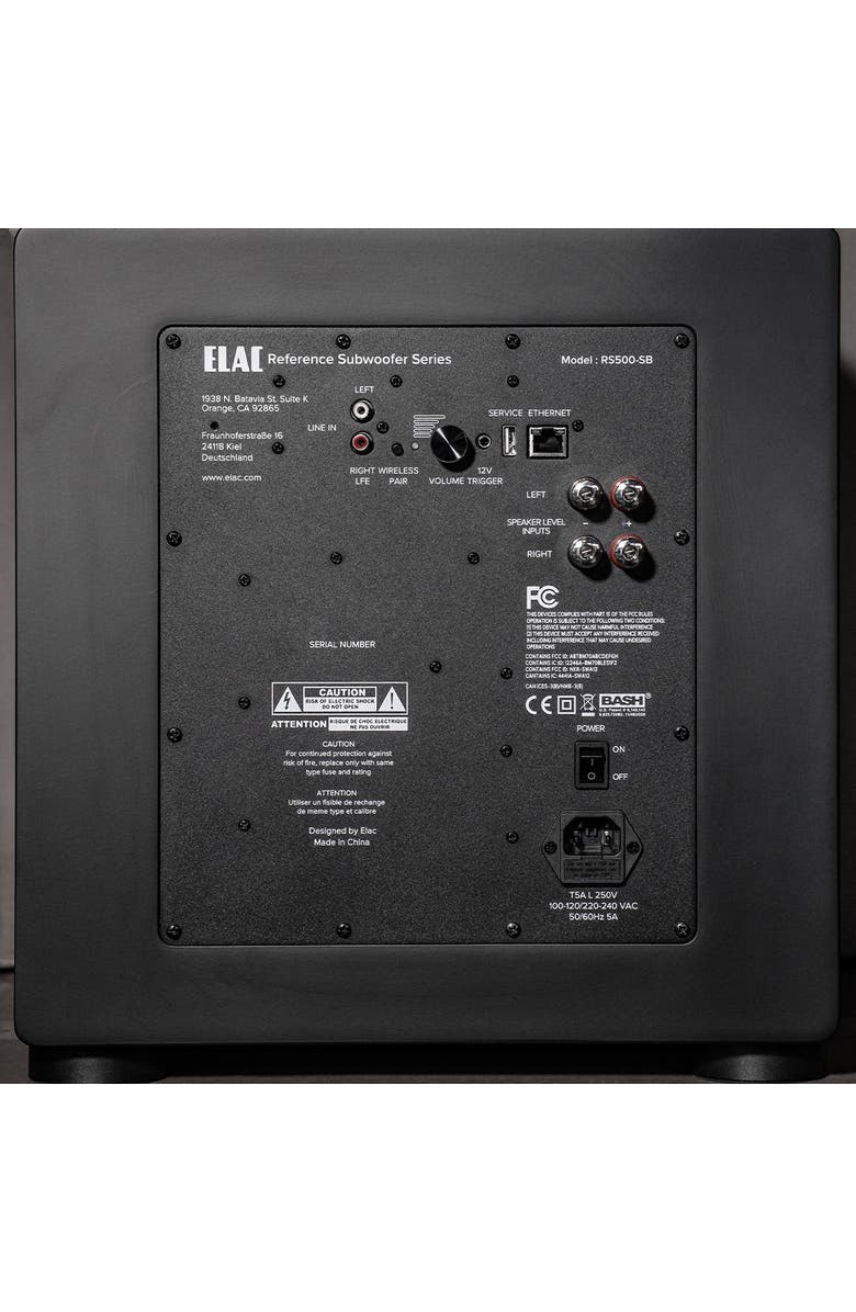 ELAC RS500 Varro Reference 10 Inch Smart Subwoofer - Each, Alternate, color, Black