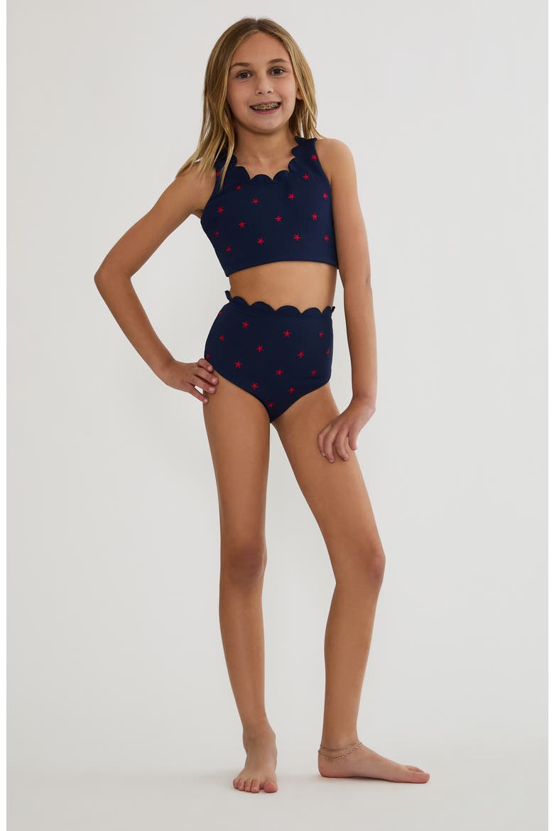 Kids' Little Madison Bea Two-Piece Swimsuit, Main, color, STAR SPANGLED SEAS
