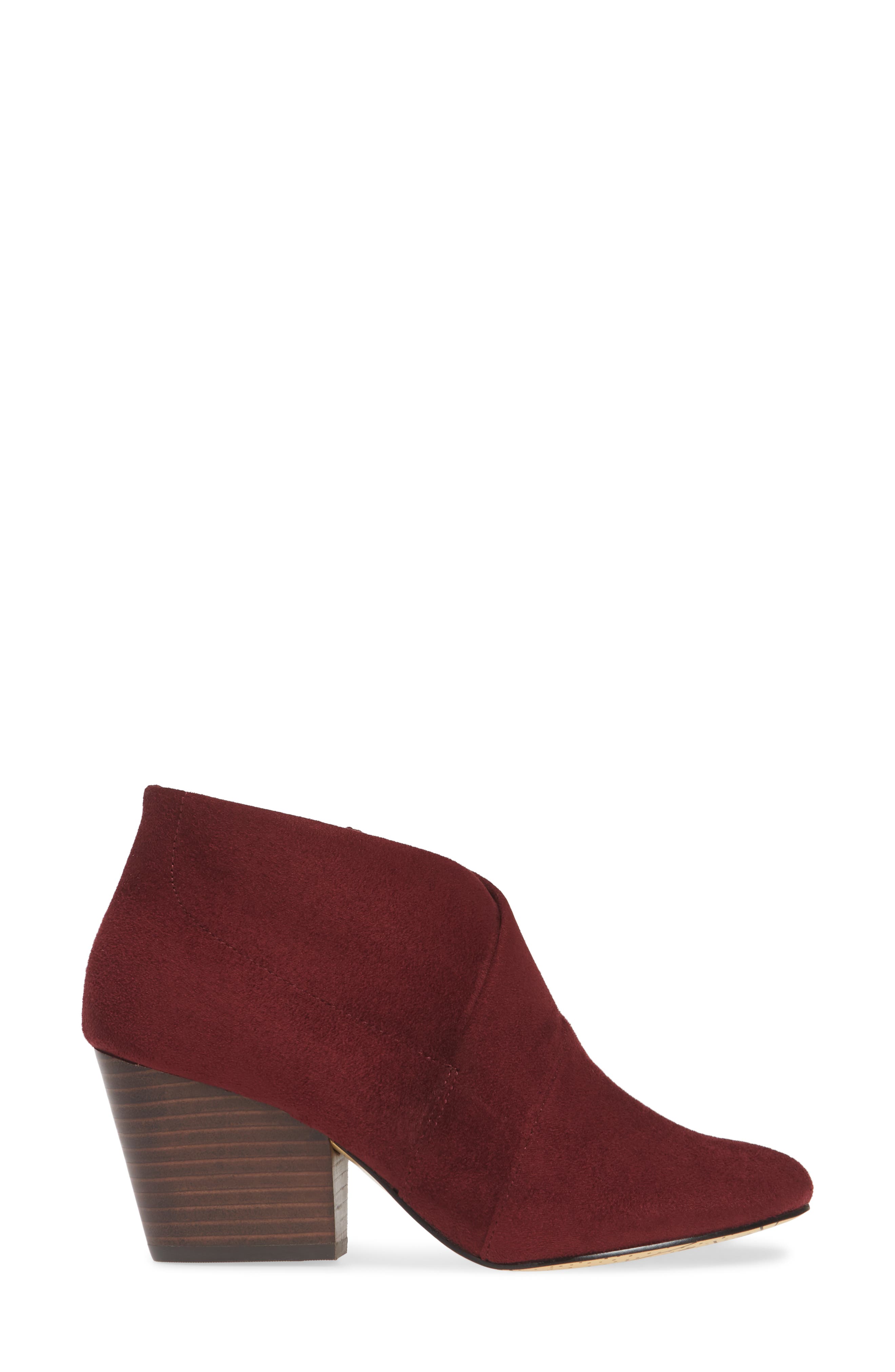 Kira II Bootie, Alternate, color, BURGUNDY FAUX LEATHER