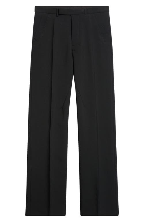 Rick Owens Tailored Geth Wide Leg Virgin Wool Pants