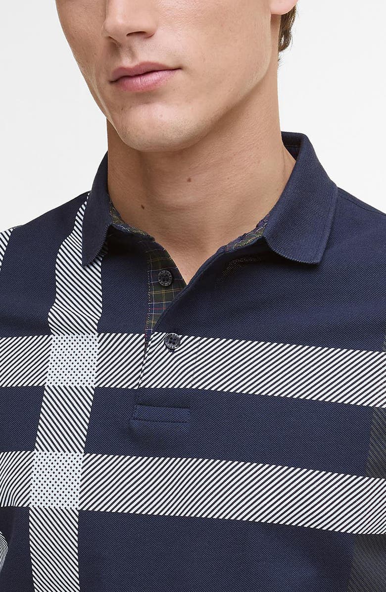 Barbour Blaine Tartan Polo, Alternate, color, Navy