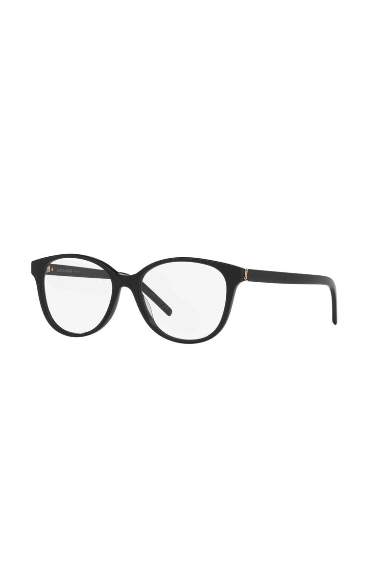 Saint Laurent 54mm Round optical glasses, Main, color, Black
