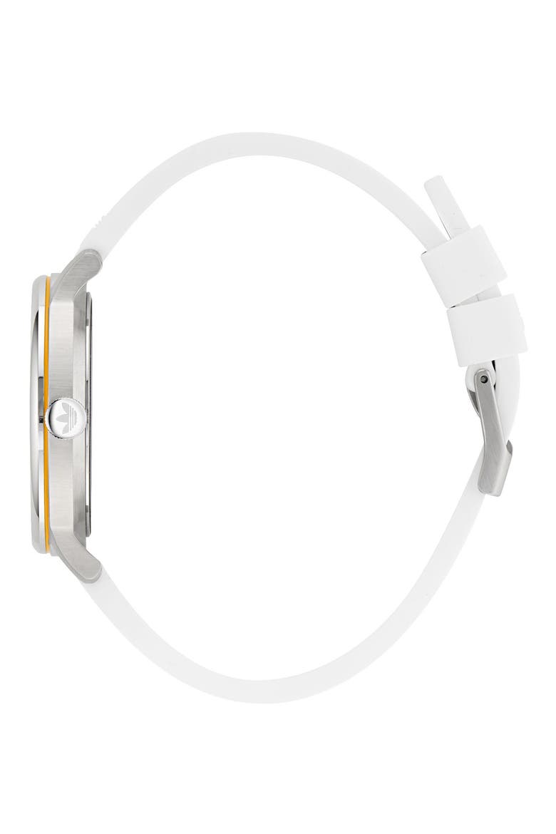 AO Silicone Strap Watch, Alternate, color, WHITE