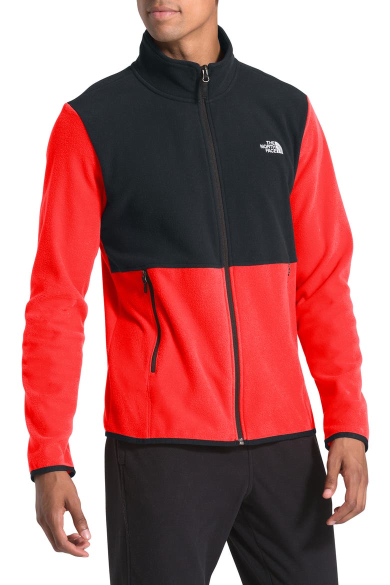 TKA Glacier Jacket, Main, color, FIERY RED/ TNF BLACK