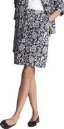 Boden Floral Jacquard A-Line Skirt