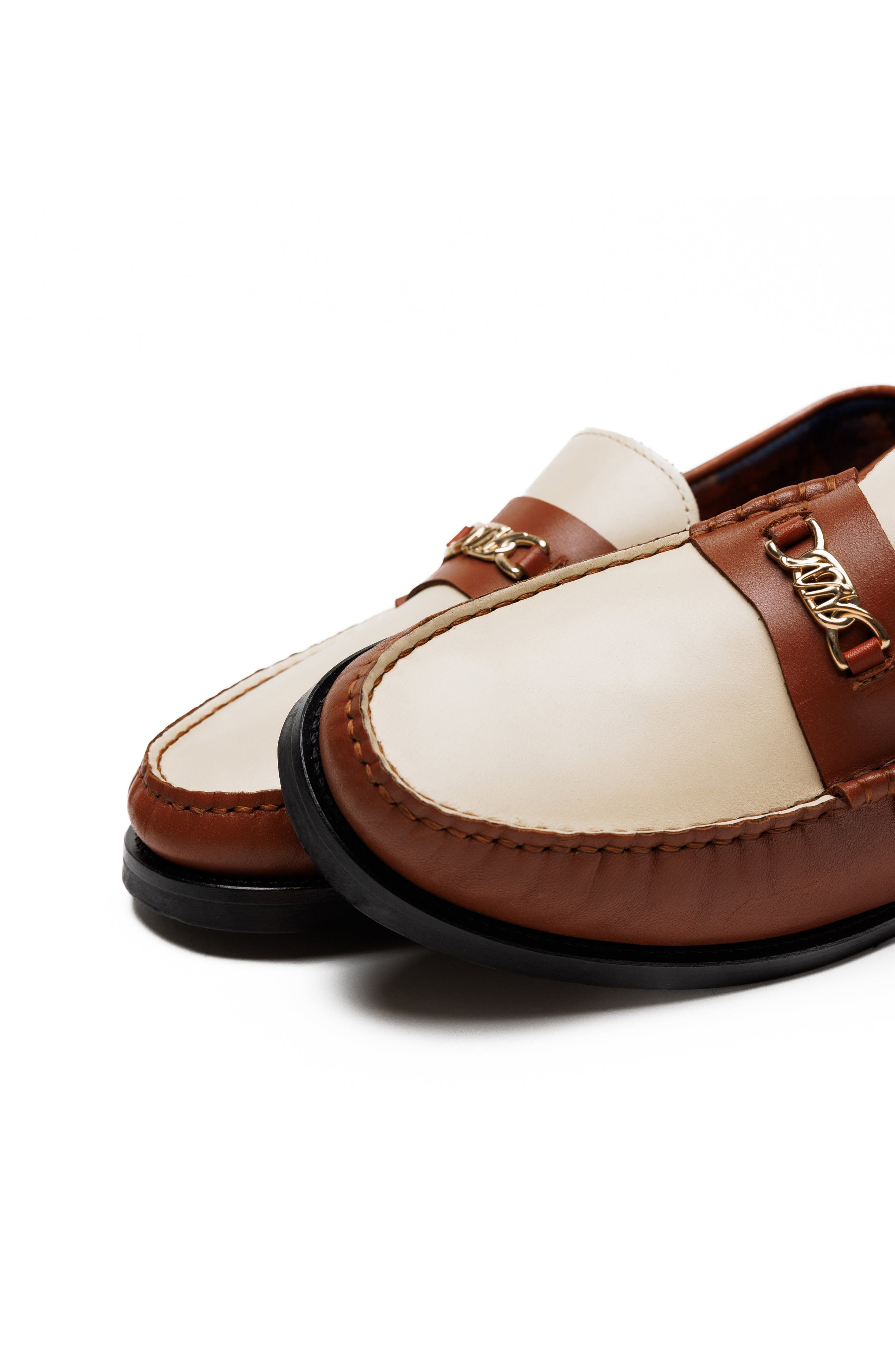 Roma Black Croc, Alternate, color, CHESTNUT/ CREAM-SNUFF LEATHER