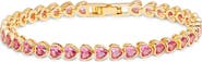 Nordstrom Heart Cubic Zirconia Tennis Bracelet