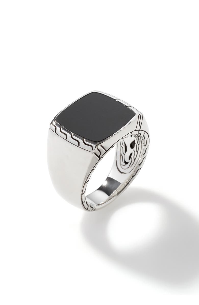 John Hardy Classic Chain Signet Ring, Alternate, color, 