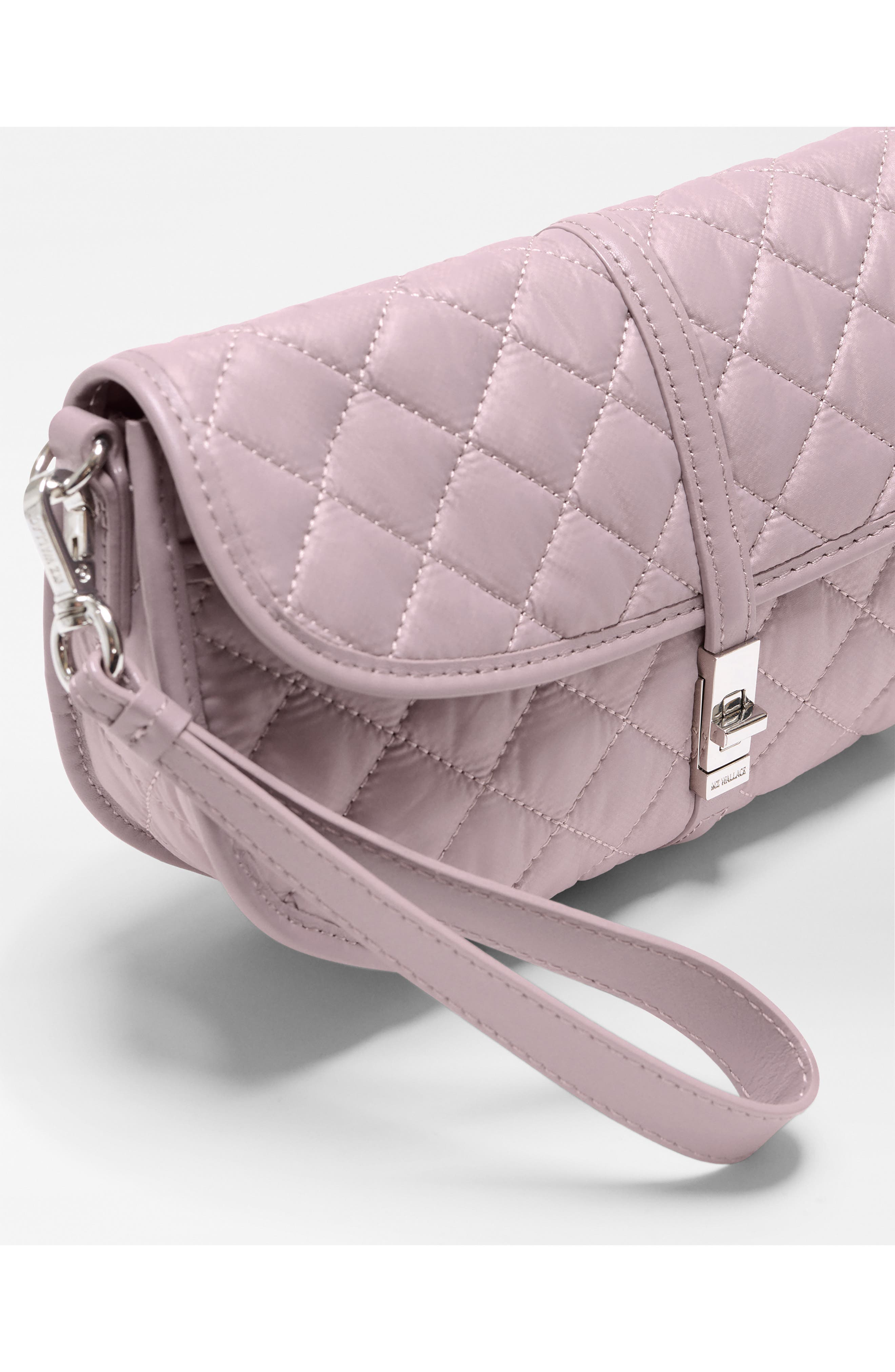 Small Astor Convertible Leather Trim Clutch, Alternate, color, QUAIL