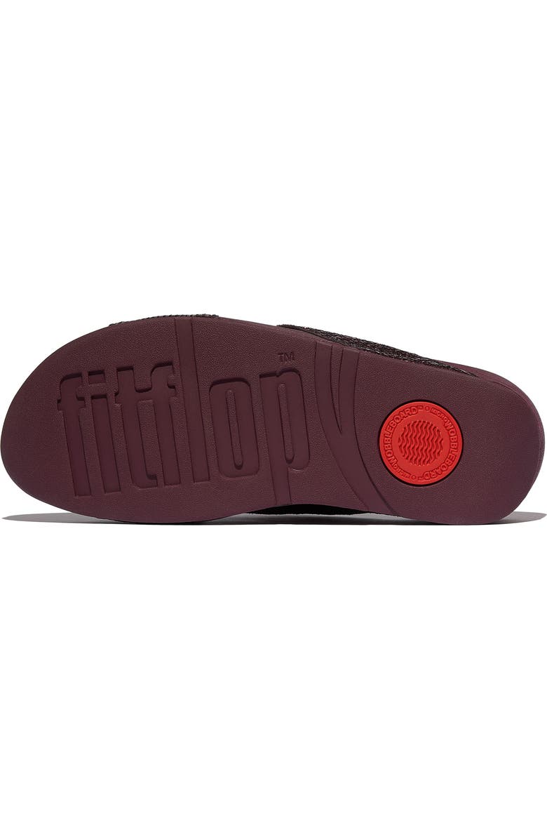 FitFlop Lulu Crinkled Shimmer Sandal, Alternate, color, Metallic Plumberry