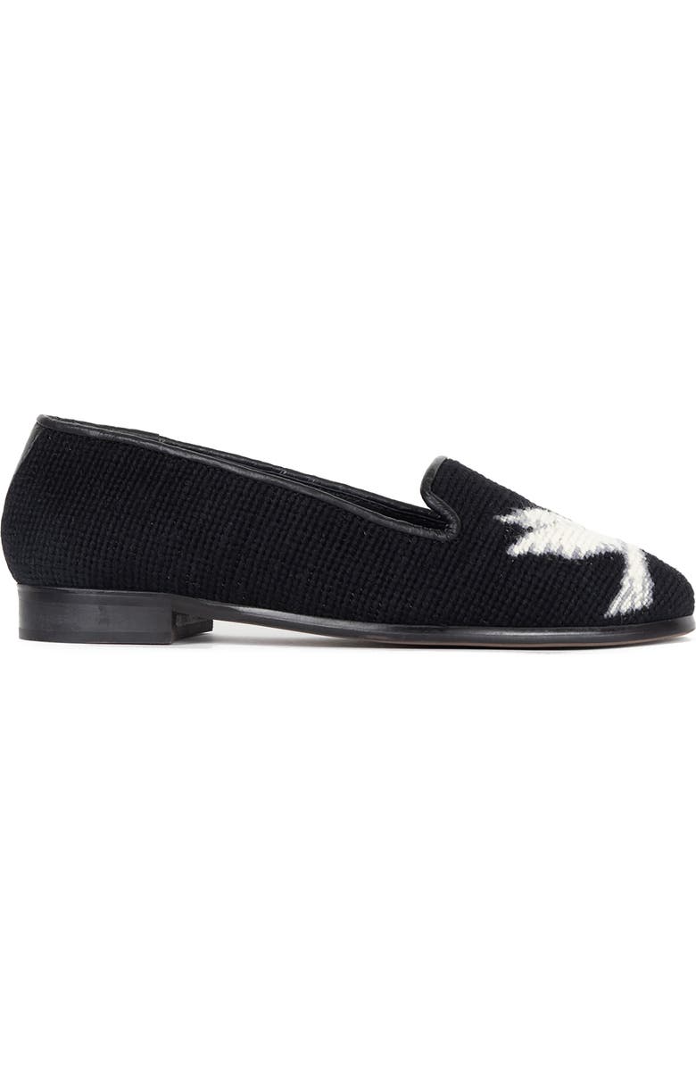 ByPaige BY PAIGE Needlepoint Dove Flat, Alternate, color, Black