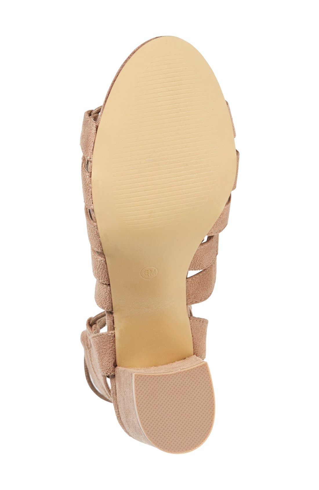 'Copa' Sandal, Alternate, color, NATURAL SUEDE