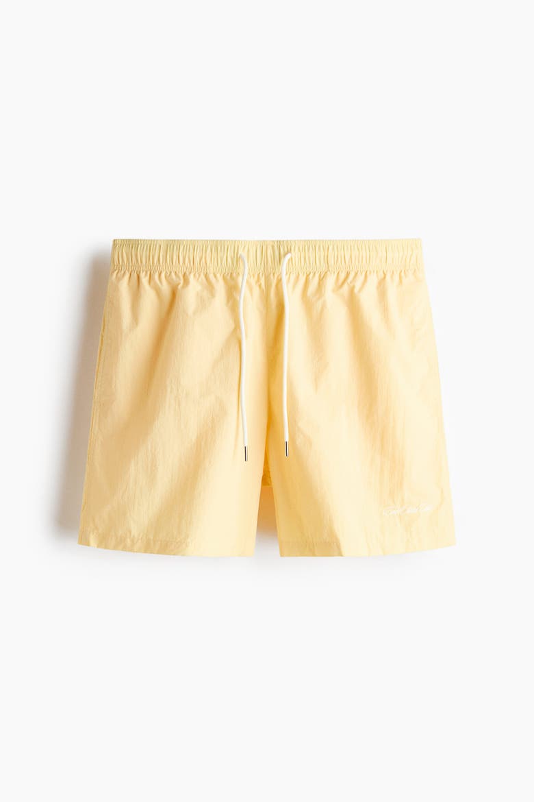 Relaxed-fit Shorts, Alternate, color, Yellow