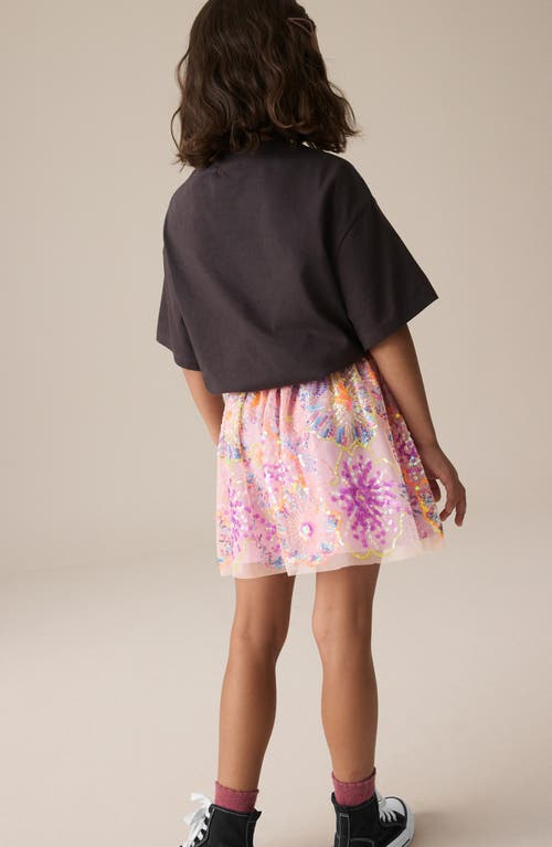 Next Kids' Sequin Embellished Tulle Skirt In Pink