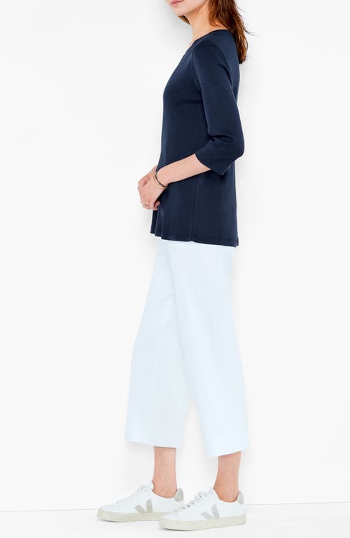 Nzt By Nic+zoe Boatneck T-shirt In Blue