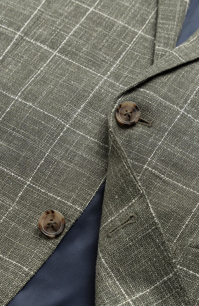 Rodd & Gunn Karaka Point Windowpane Check Wool Blend Sport Coat, Alternate, color,