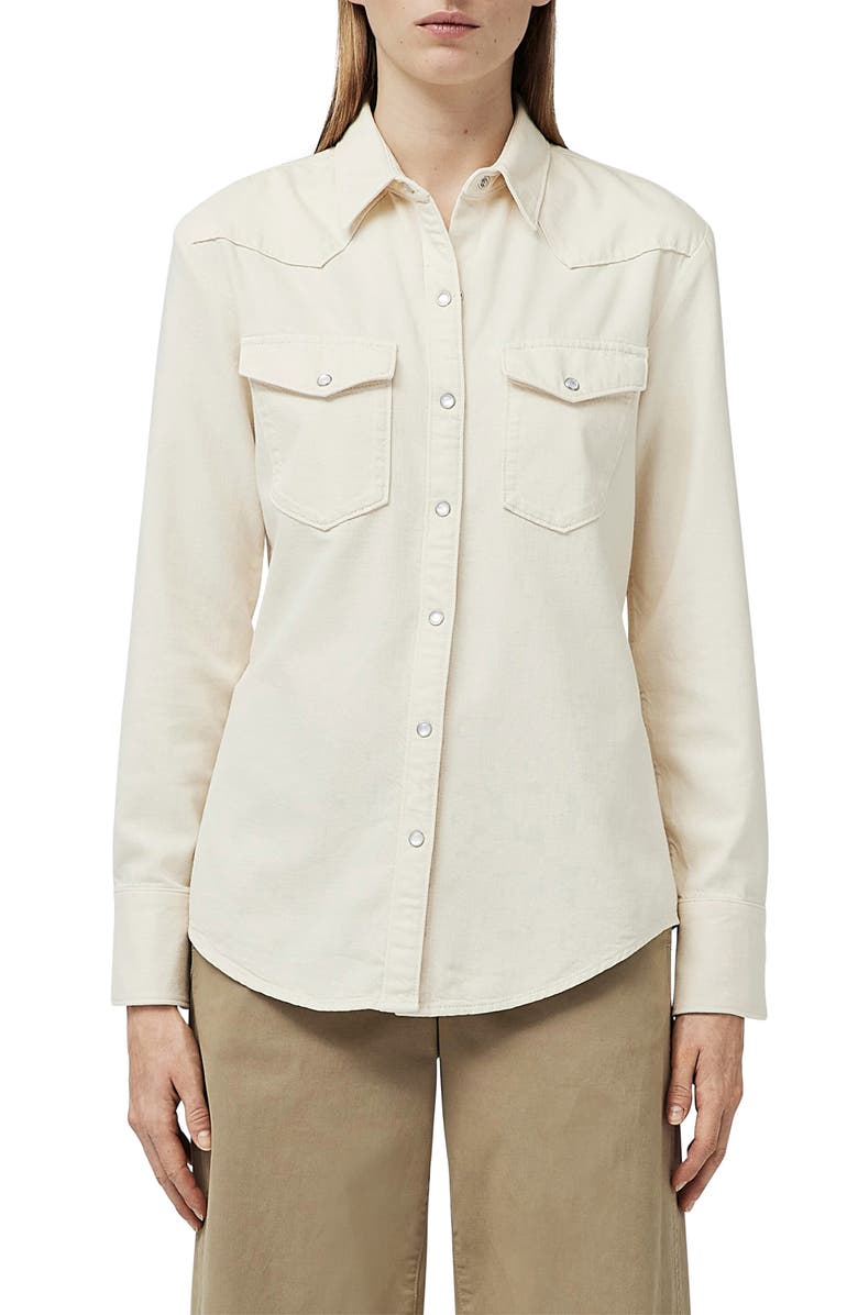 rag & bone Wyatt Snap-Up Western Shirt, Main, color, 