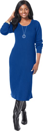 Jessica London Scoop-Neck Sweater Dress | Nordstrom