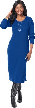 Jessica London Scoop Neck Sweater Dress