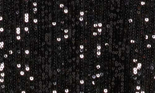 Anne Klein Pull-on Sequin Maxi Skirt In Black
