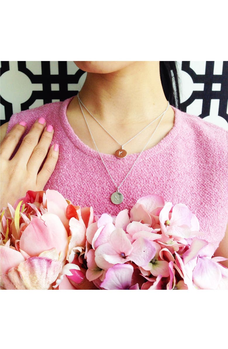 Kate Spade New York 'one in a million' initial pendant necklace, Alternate, color, 