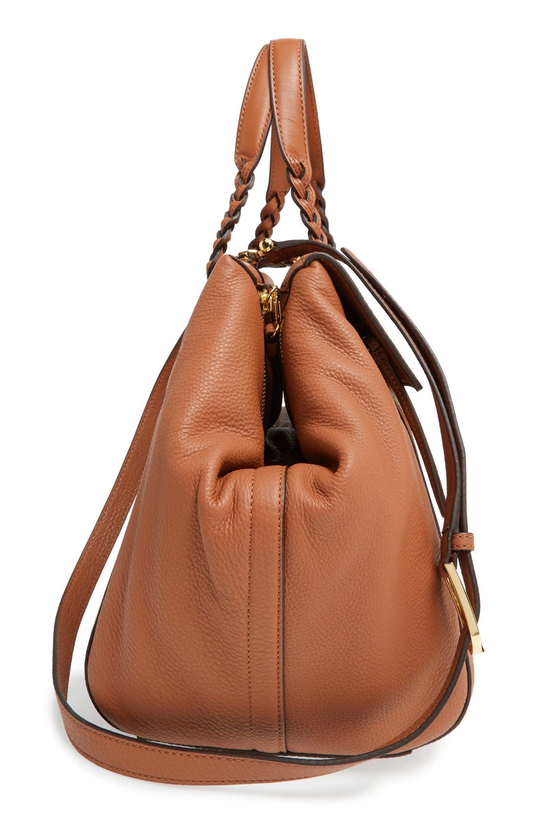 Tory Burch 'Half-Moon' Leather Satchel, Alternate, color, 