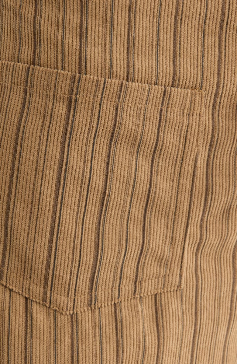 Princess Polly Ronnee Lace-Up Stripe Shorts, Alternate, color, Brown Stripe