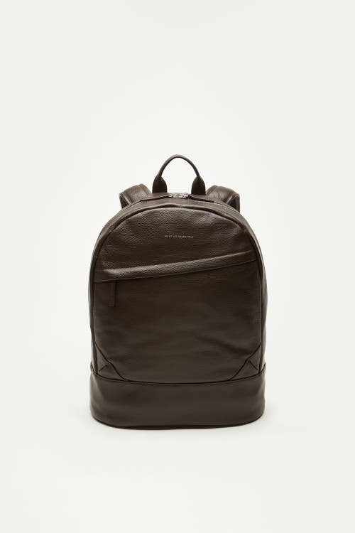 Want Les Essentiels De La Vie Want Les Essentiels Kastrup Pebble-grained Leather Backpack In Dark Brown