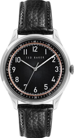 Ted Baker London Daquir Leather Strap Watch, 40mm  display picture 3