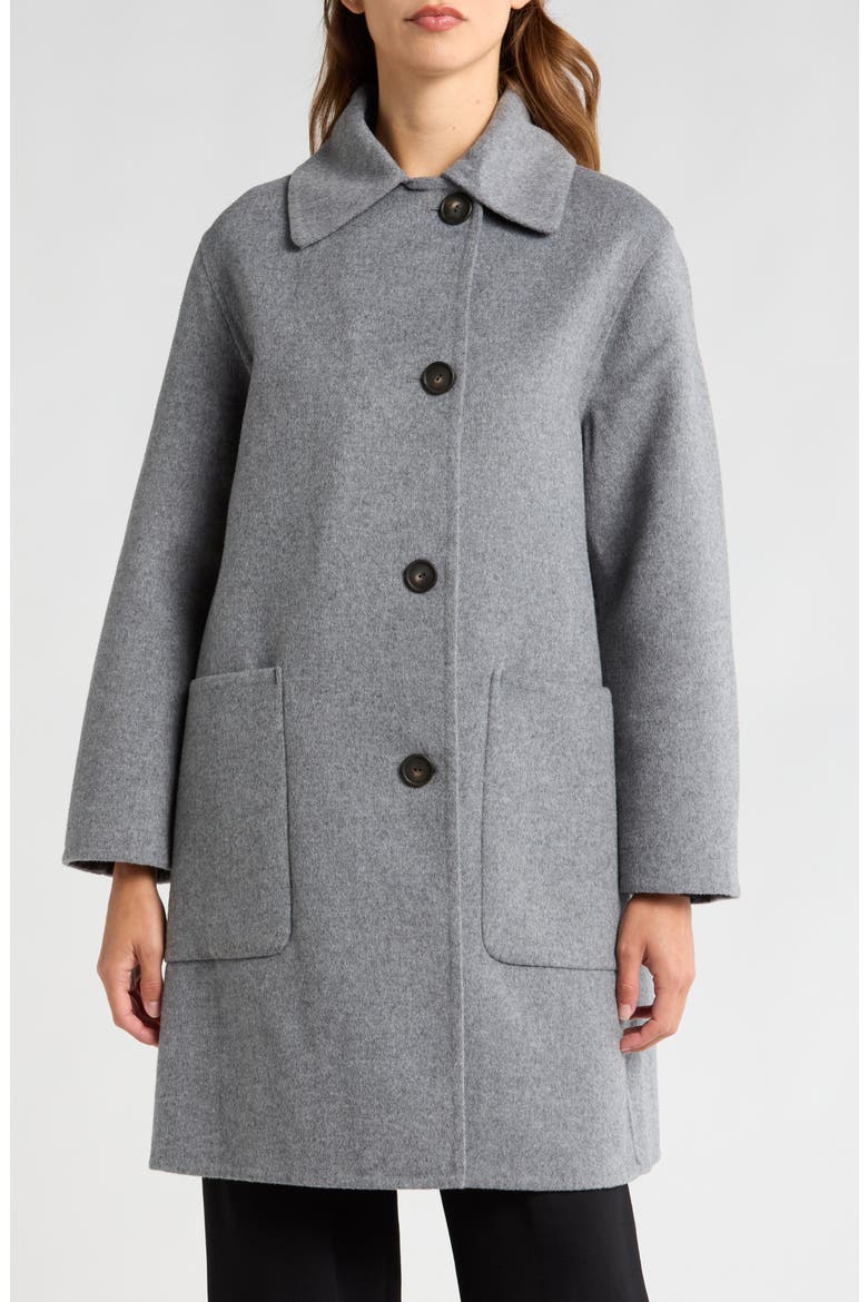 Patch Pocket Car Coat, Main, color, H CHARCOAL