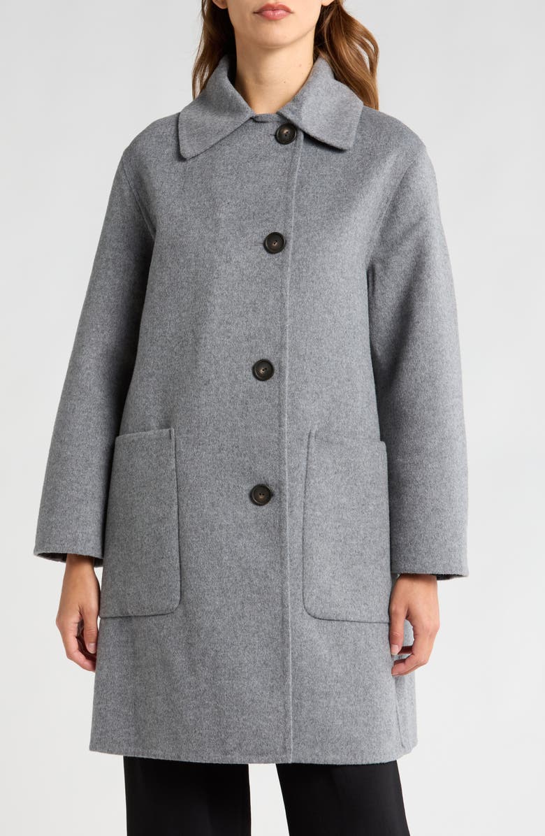 Vince Patch Pocket Car Coat, Main, color, H Charcoal