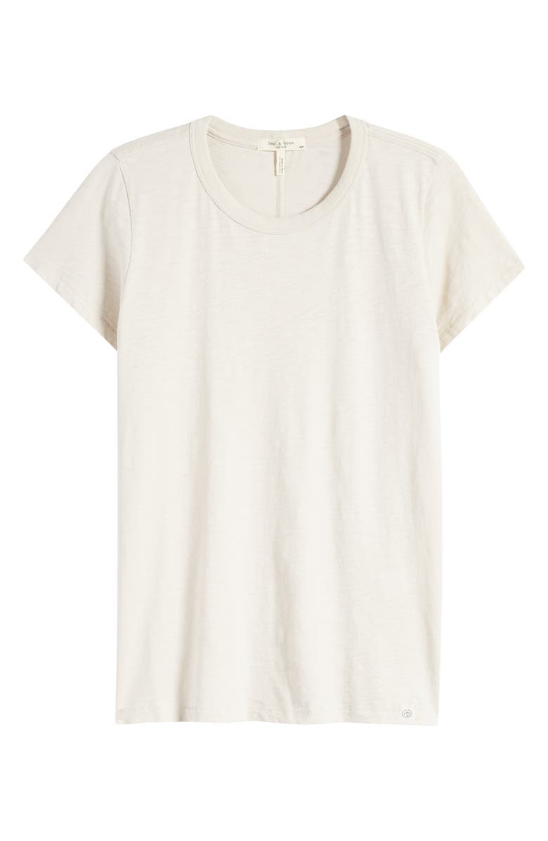 rag & bone The Slub Organic Pima Cotton T-Shirt, Alternate, color, Warmgry