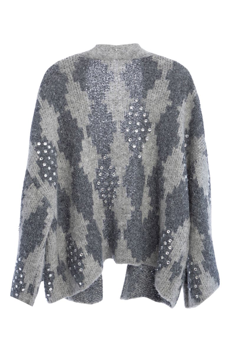 SAACHI Crystal Embellished Patterned Topper, Alternate, color,