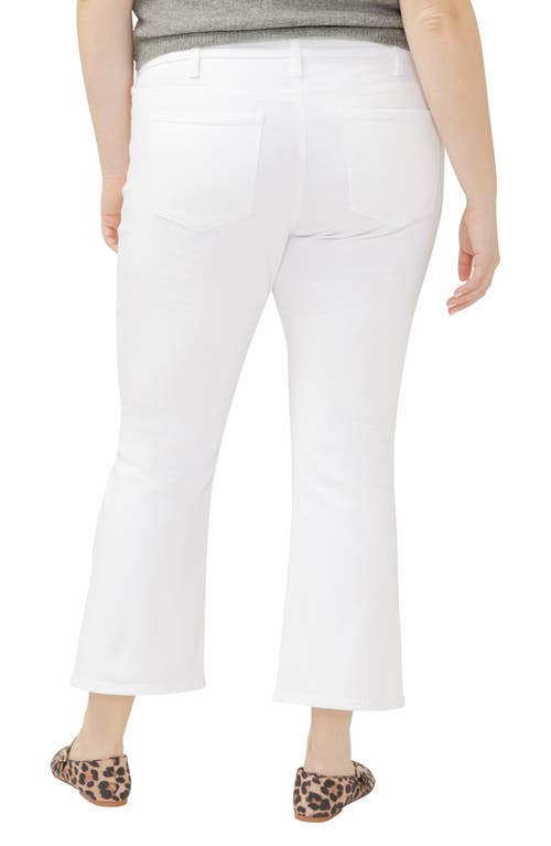 Silver Jeans Co. Plus Size Suki Mid Rise Curvy Fit Kick Flare Jeans In White