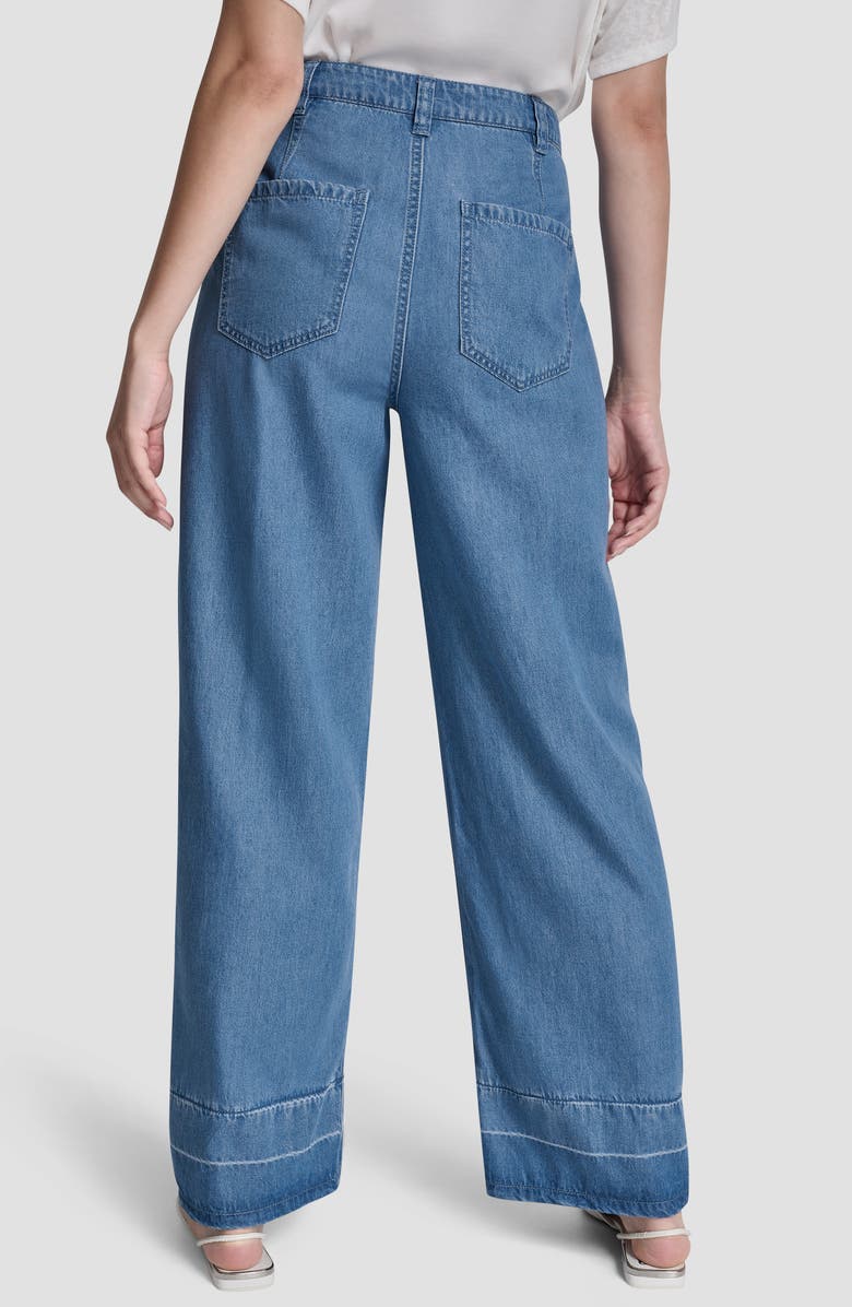 DKNY Front Seam Straight Leg Jeans, Alternate, color, Liberty Sky Wash