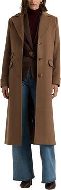 Lauren Ralph Lauren Longline Wool Blend Reefer Coat
