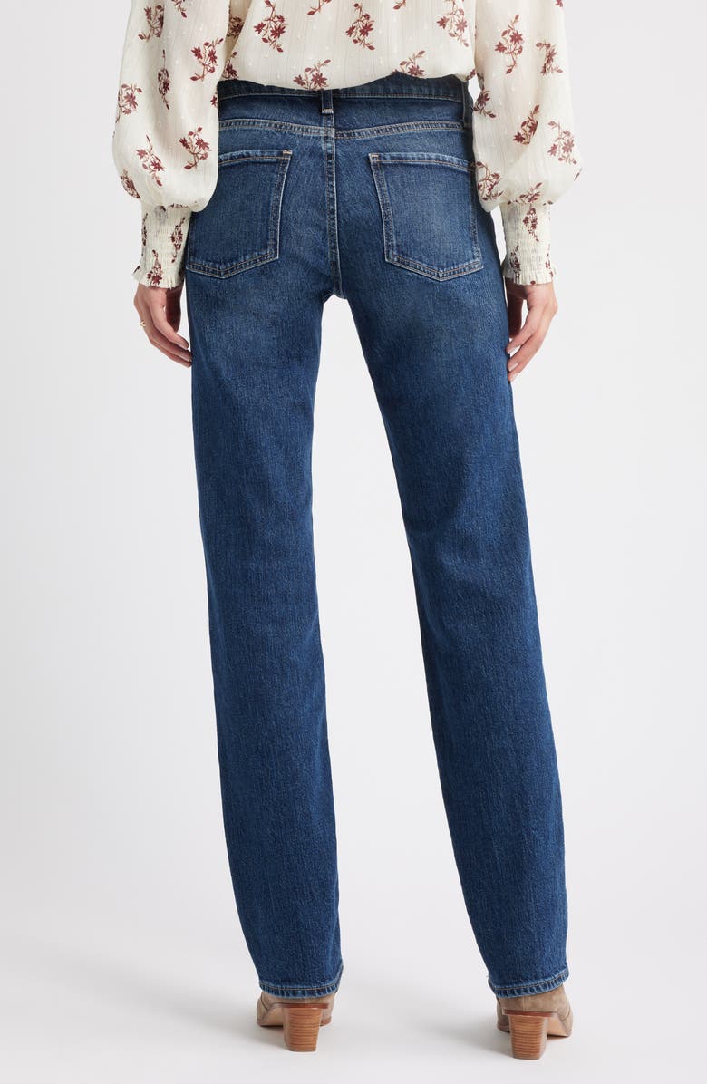 Treasure & Bond Mid Rise Straight Leg Jeans, Alternate, color, Medium Dark Wash