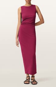 all saints ruched dress Katarina Ruched Side Maxi Dress (Women)