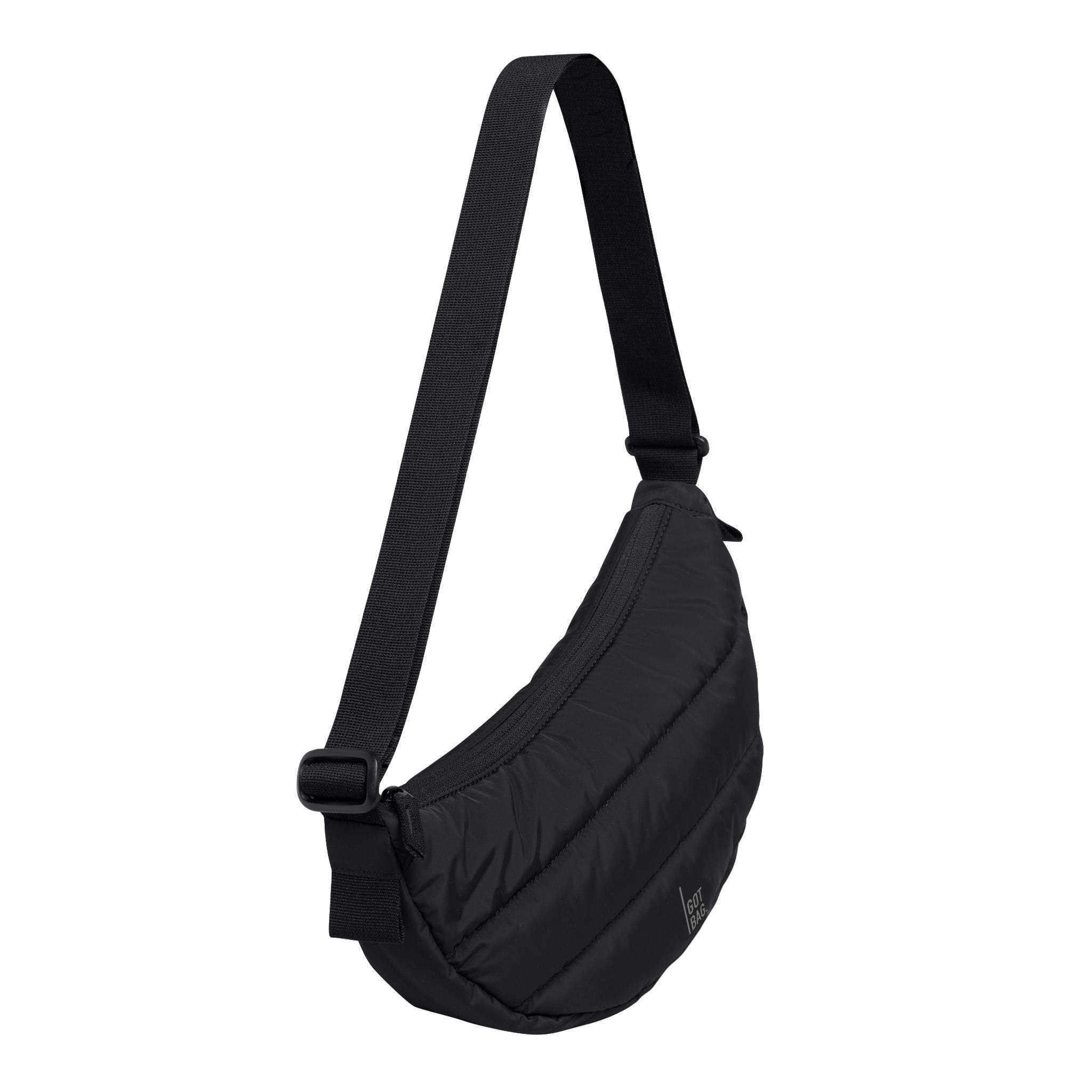 PUFFER MOON BAG SMALL, Alternate, color, BLACK MONOCHROME