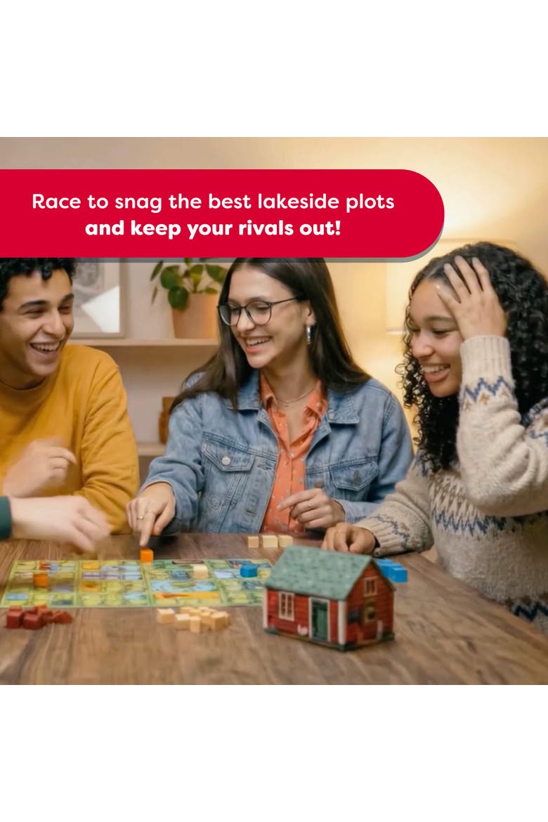 Stuglandet Cabin Toss Board Game, Alternate, color, Red Multi
